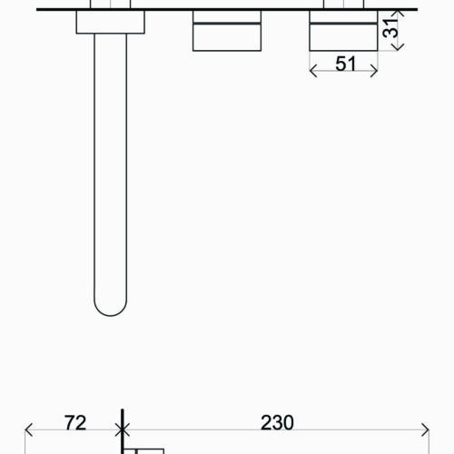 Lavatorio de Pared Serie 2