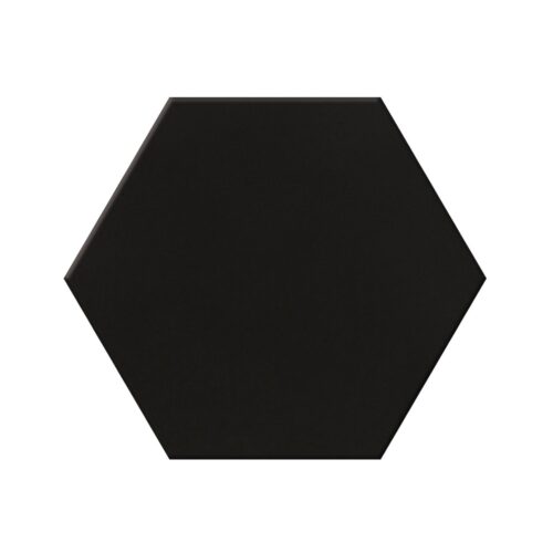 HEXAGONO NEGRO MATE 17,4X17,4 CAJA X 0,26 M2